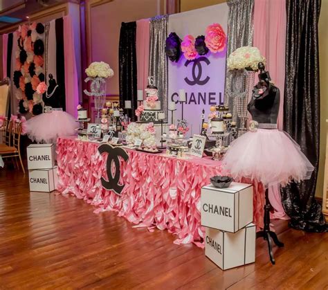 sweet 16 chanel themed party